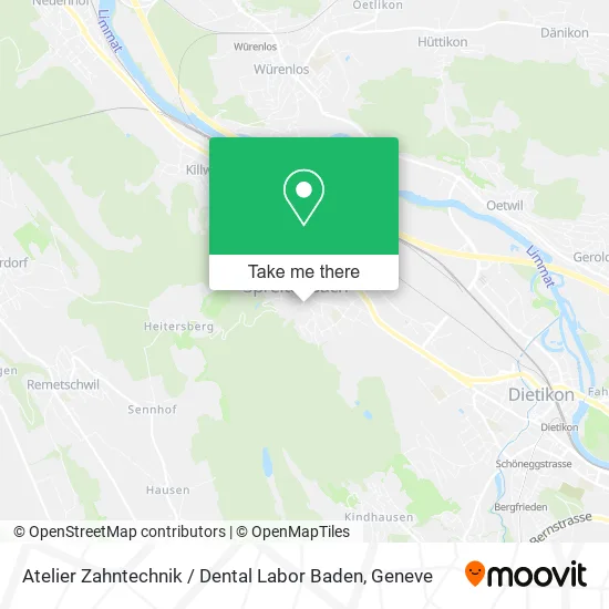 Atelier Zahntechnik / Dental Labor Baden map