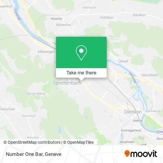 Number One Bar map