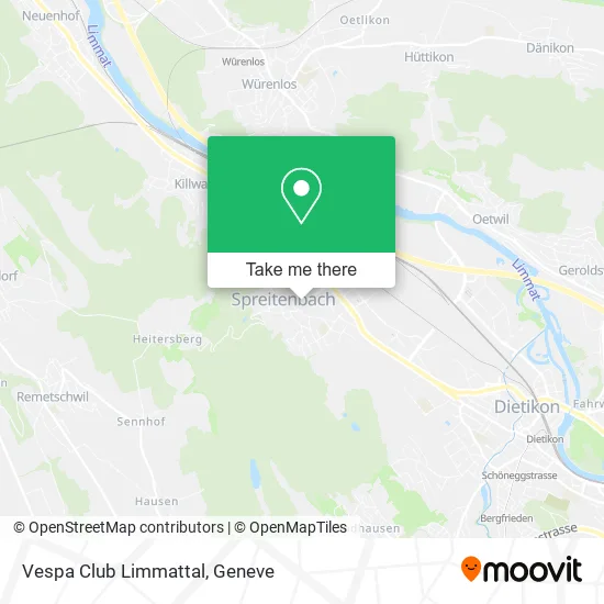 Vespa Club Limmattal map
