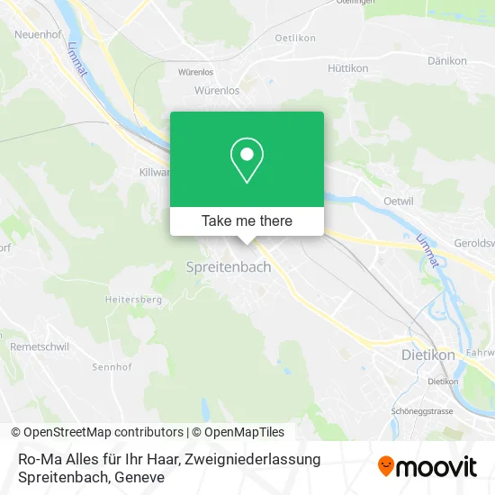 Ro-Ma Alles für Ihr Haar, Zweigniederlassung Spreitenbach map