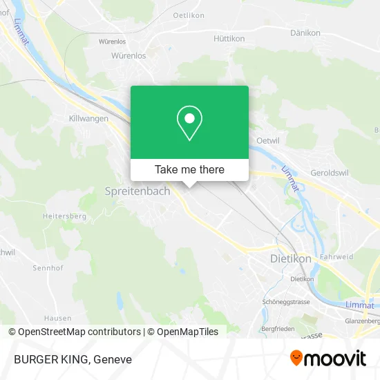 BURGER KING map