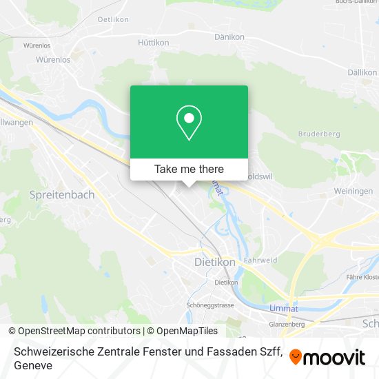 Schweizerische Zentrale Fenster und Fassaden Szff map