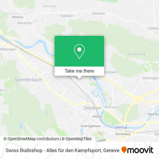 Swiss Budoshop - Alles für den Kampfsport map