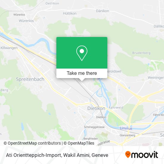 Ati Orientteppich-Import, Wakil Amini map