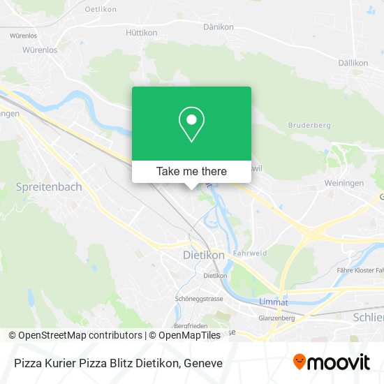 Pizza Kurier Pizza Blitz Dietikon map