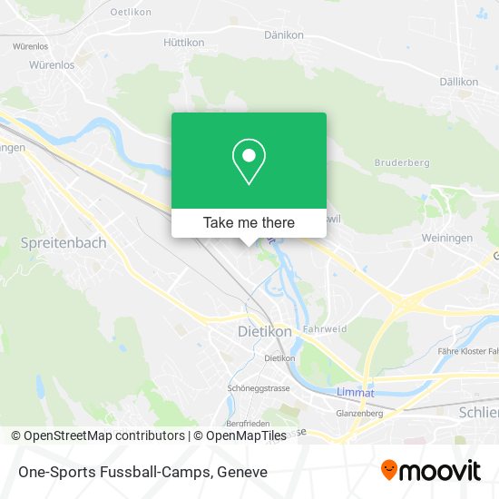One-Sports Fussball-Camps map