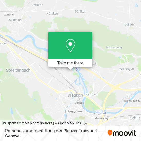Personalvorsorgestiftung der Planzer Transport map