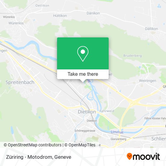 Züriring - Motodrom map