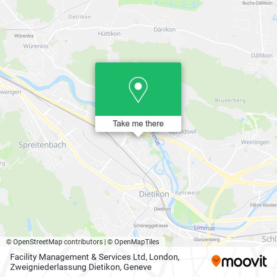Facility Management & Services Ltd, London, Zweigniederlassung Dietikon map