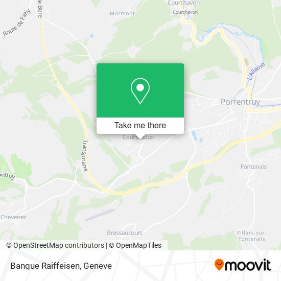 Banque Raiffeisen map