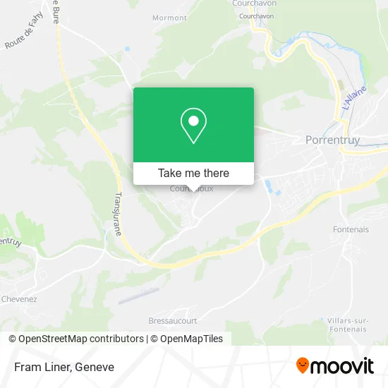 Fram Liner map