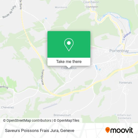 Saveurs Poissons Frais Jura map
