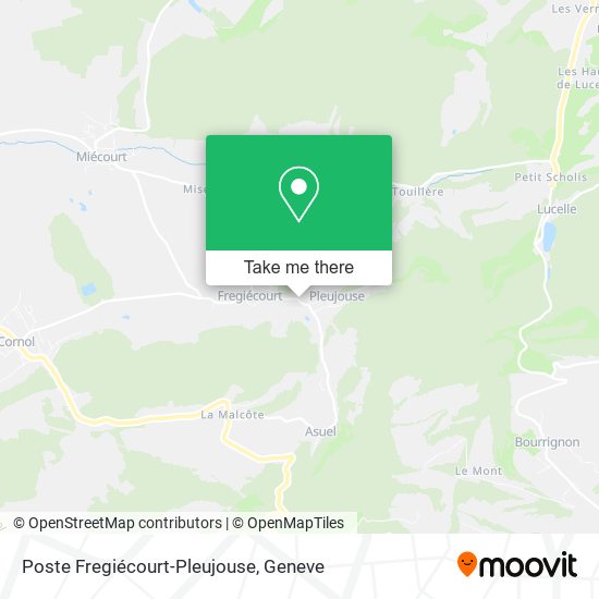Poste Fregiécourt-Pleujouse map