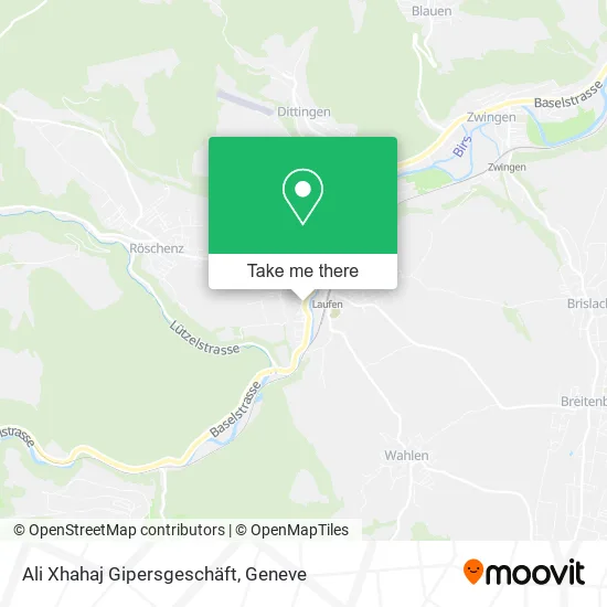 Ali Xhahaj Gipersgeschäft map