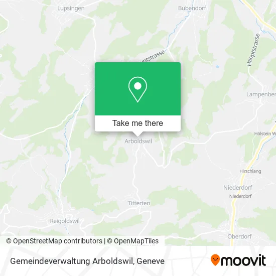 Gemeindeverwaltung Arboldswil map