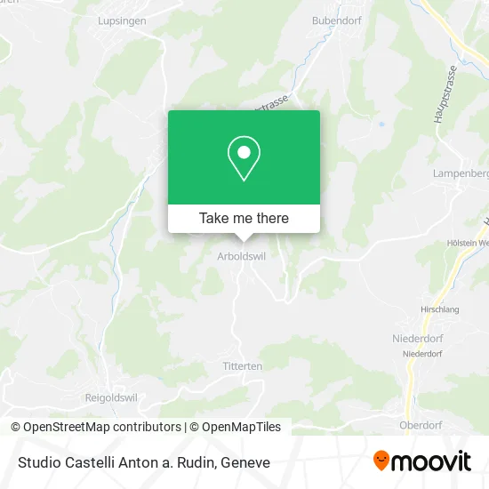 Studio Castelli Anton a. Rudin map