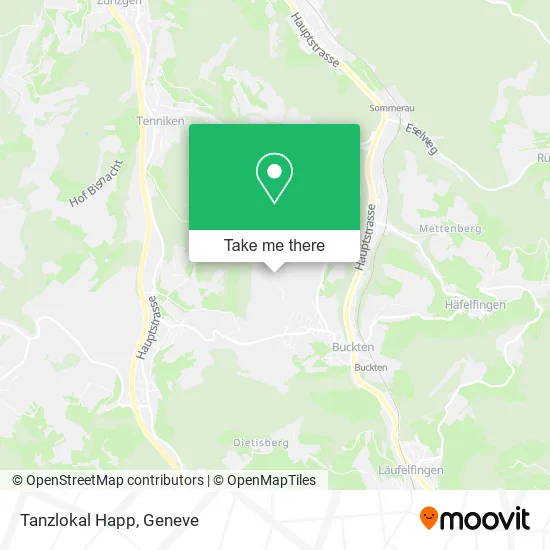 Tanzlokal Happ map