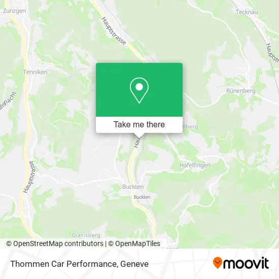 Thommen Car Performance map