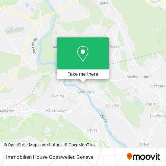 Immobilien House Gossweiler map