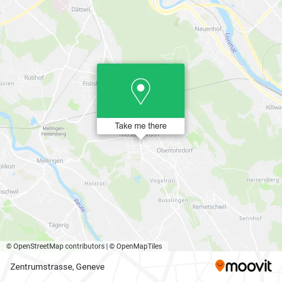 Zentrumstrasse map
