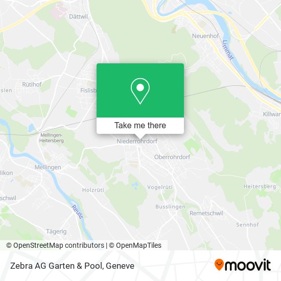 Zebra AG Garten & Pool map