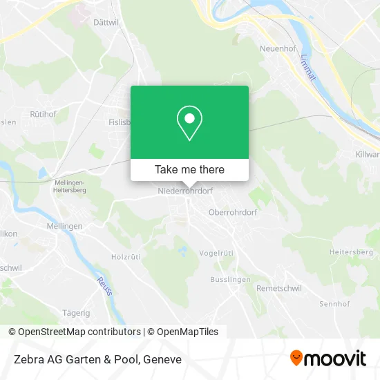 Zebra AG Garten & Pool map