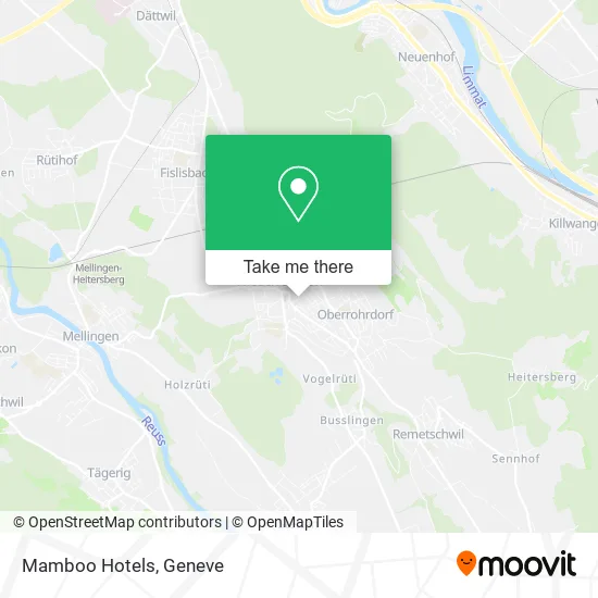 Mamboo Hotels map