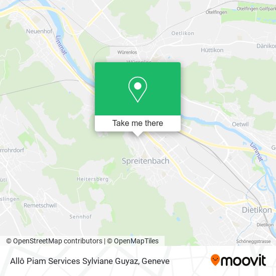 Allô Piam Services Sylviane Guyaz map