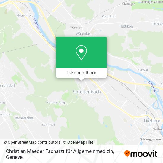 Christian Maeder Facharzt für Allgemeinmedizin map