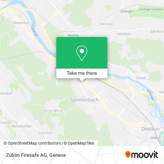 Züblin Firesafe AG map