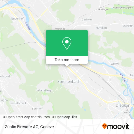 Züblin Firesafe AG map
