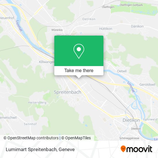 Lumimart Spreitenbach map