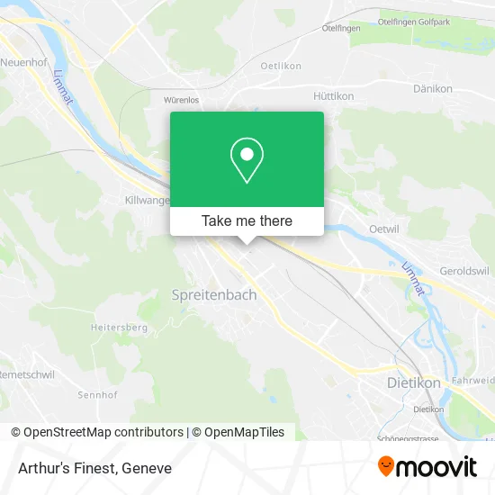 Arthur's Finest map
