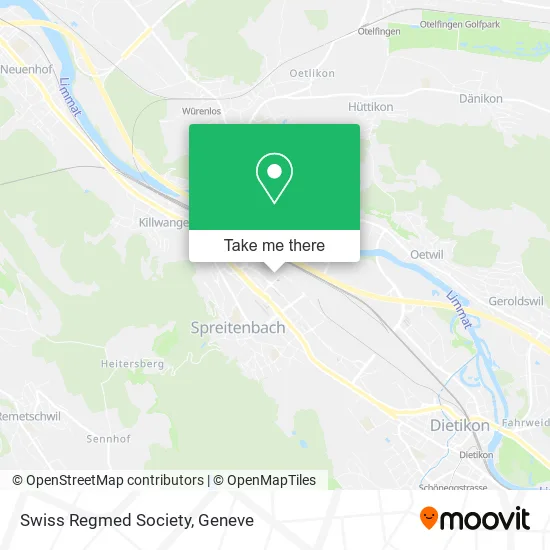 Swiss Regmed Society map