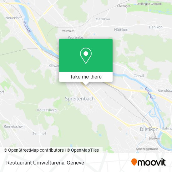 Restaurant Umweltarena map