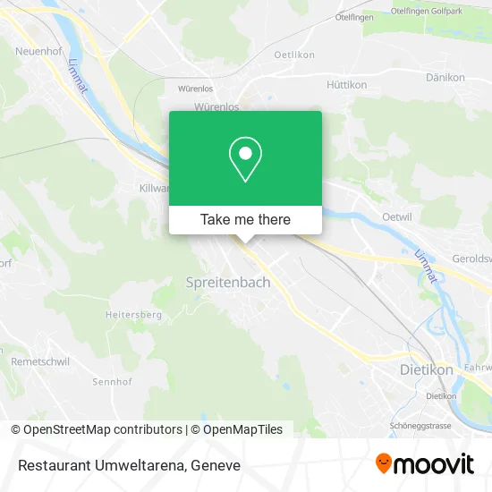 Restaurant Umweltarena map