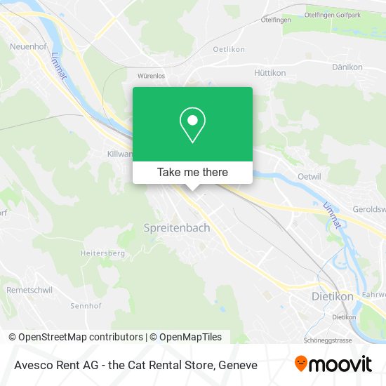 Avesco Rent AG - the Cat Rental Store map