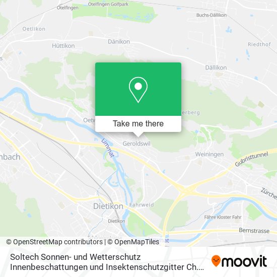 Soltech Sonnen- und Wetterschutz Innenbeschattungen und Insektenschutzgitter Ch. Zeller map