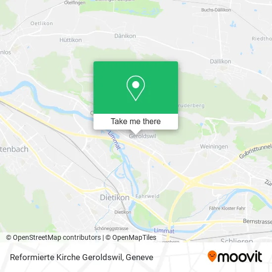 Reformierte Kirche Geroldswil map