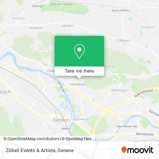 Zöbeli Events & Artists map