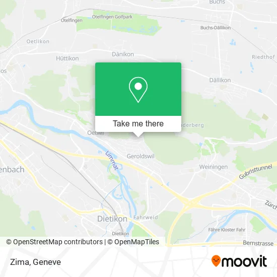 Zima map