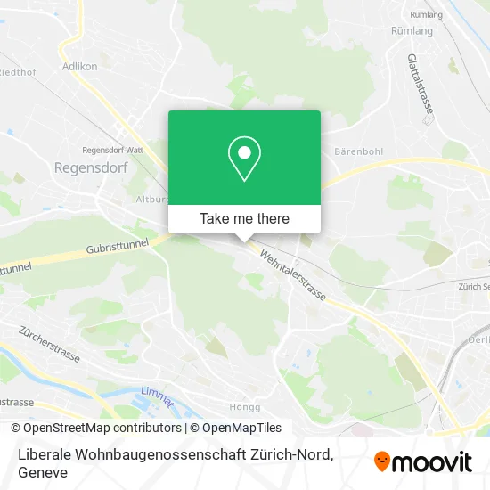 Liberale Wohnbaugenossenschaft Zürich-Nord map