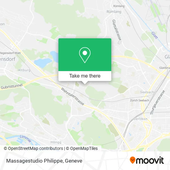 Massagestudio Philippe map