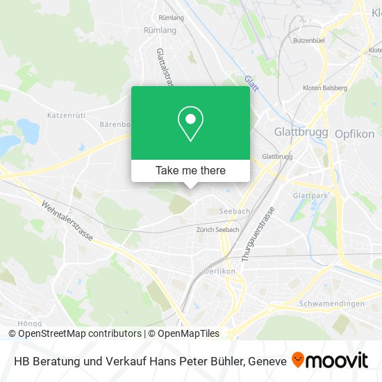 HB Beratung und Verkauf Hans Peter Bühler map