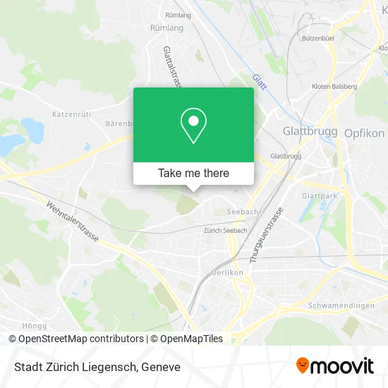 Stadt Zürich Liegensch map