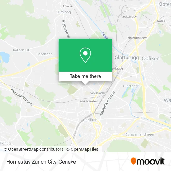 Homestay Zurich City map
