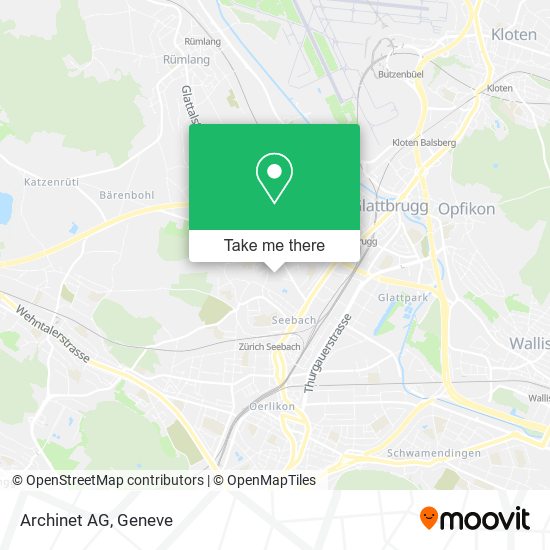 Archinet AG map