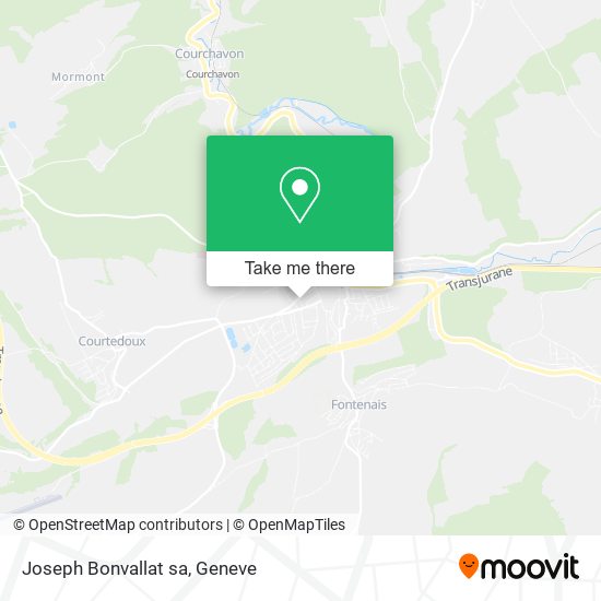 Joseph Bonvallat sa map
