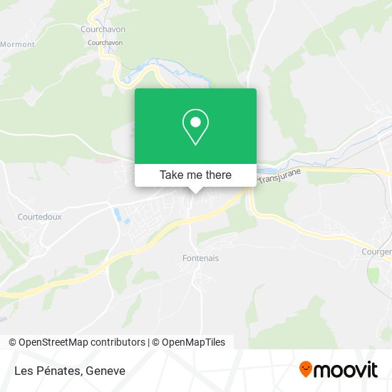 Les Pénates map