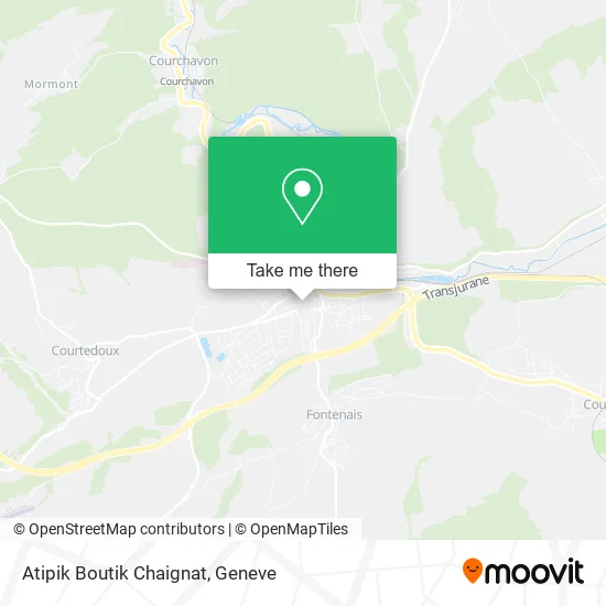 Atipik Boutik Chaignat map